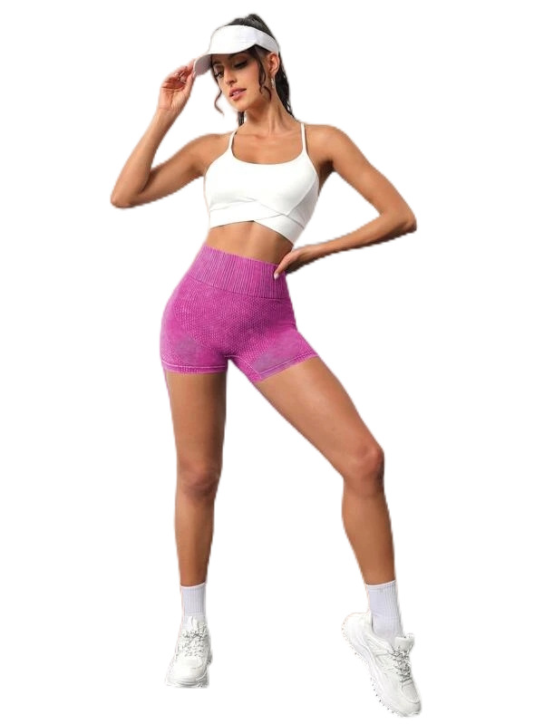 Europe and America Cross Border Tight High Waist Sexy Peach Quick-Drying Breathable Yoga Pants Women's Running Sports Fitness Short Shorts