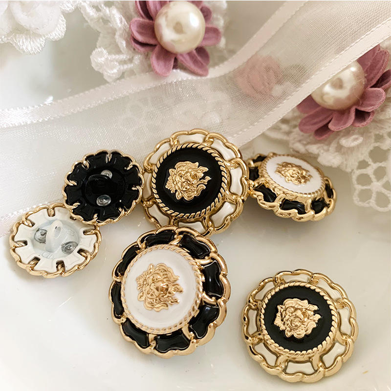 金属扣子毛衣开衫衬衫高档纽扣高端好看的扣子精致时尚圆形装饰扣