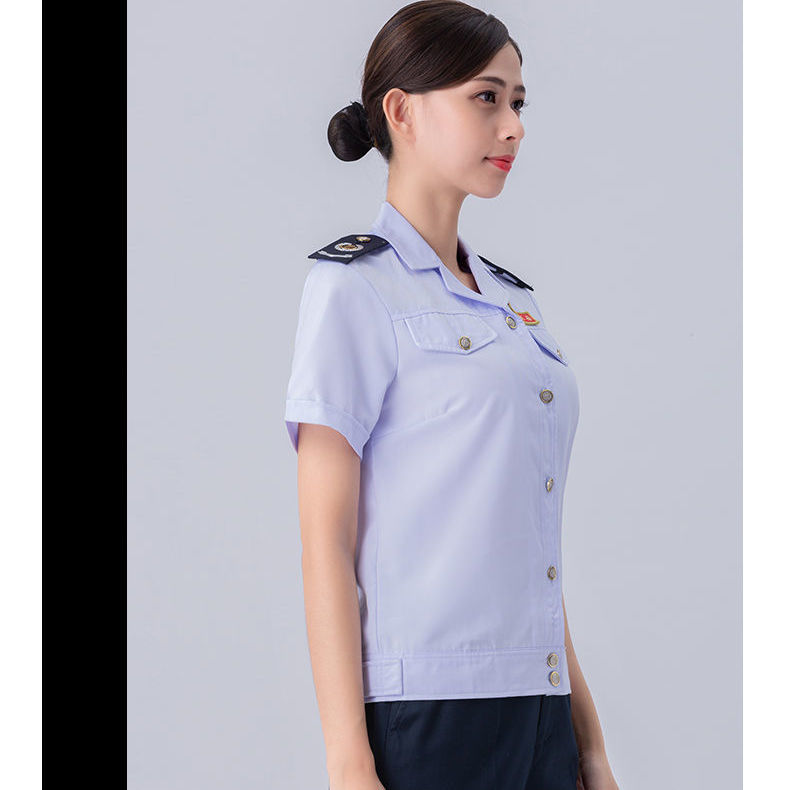 税务制服短袖夏季衬衫税务局女士半袖衬衣工作服夏款税服女士工装