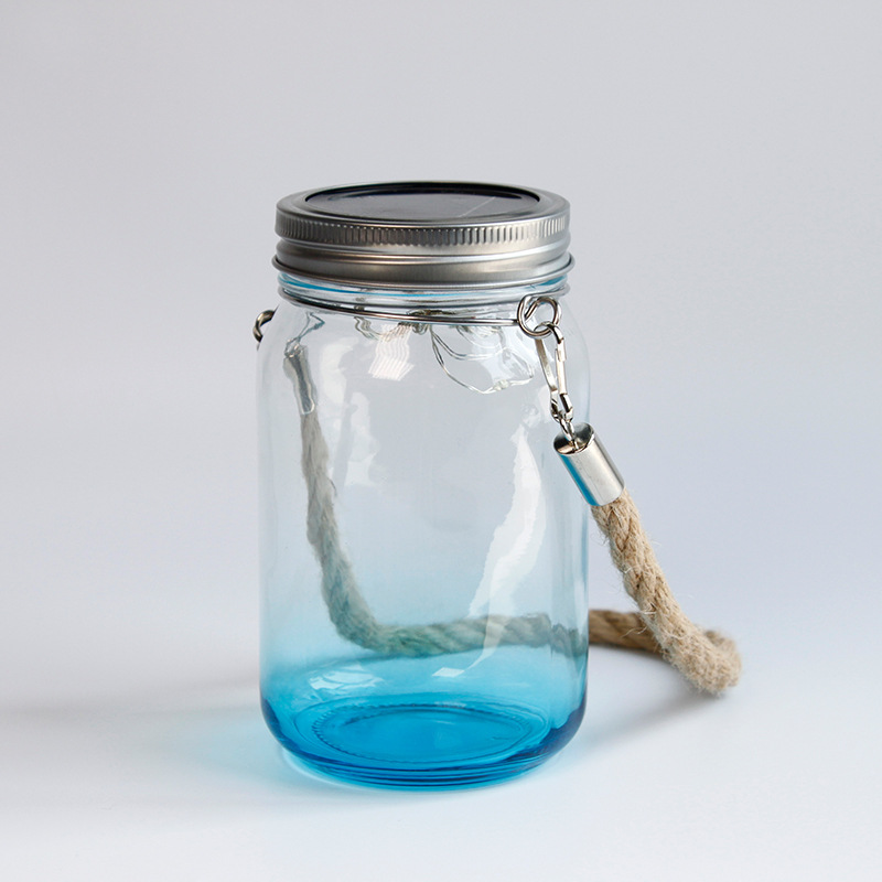 lovesub 太阳能梅森瓶灯led户外庭院灯花园阳台装饰氛围梅森瓶灯