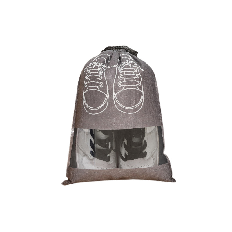 Shoes Buggy Bag Spot Non-Woven Drawstring Pouch Household Travel Buggy Bag Dustproof Eco-friendly Bag Drawstring Shoe Bag