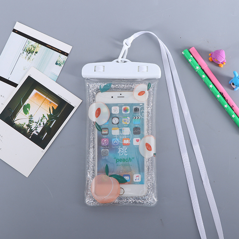 Factory Wholesale Swimming Transparent Waterproof Phone Set Pvc Floating Touch Screen Quicksand Inflatable Mobile Phone Waterproof Bag Customization