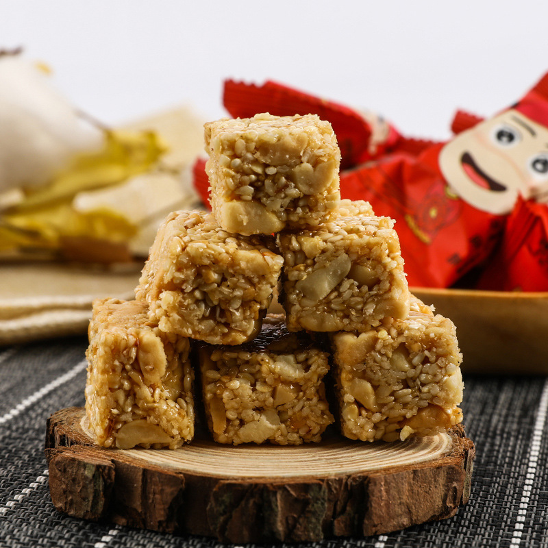 黄老五花生酥原味喜糖休闲零食网红花生糖散装500g吃两颗创意糖果