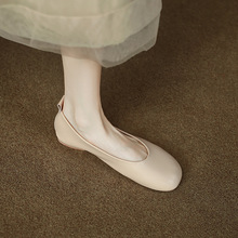 原创 巨软巫婆鞋~平底芭蕾舞单鞋女2023百搭舒适奶奶鞋