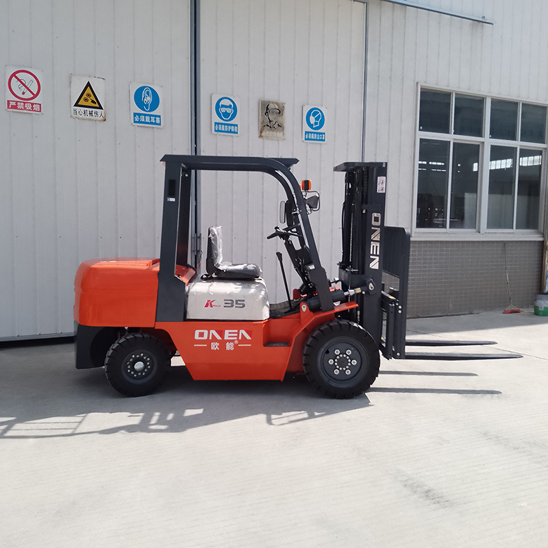 欧能3吨3.5吨3吨载重柴油叉车四轮柴油叉车机动叉车