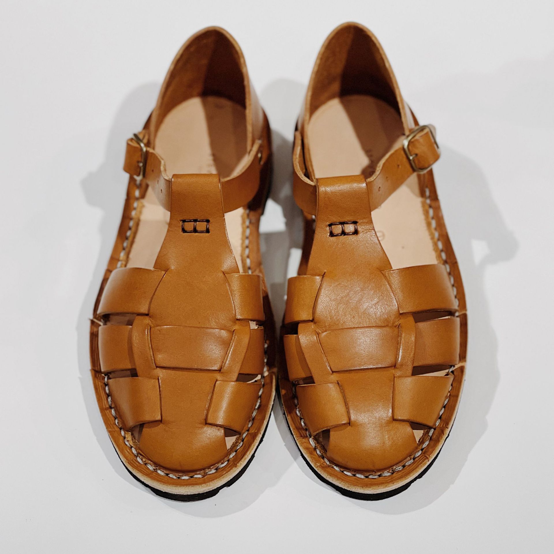 怀旧复古罗马镂空西班牙手工中性凉鞋编织stevemono软面软底女鞋