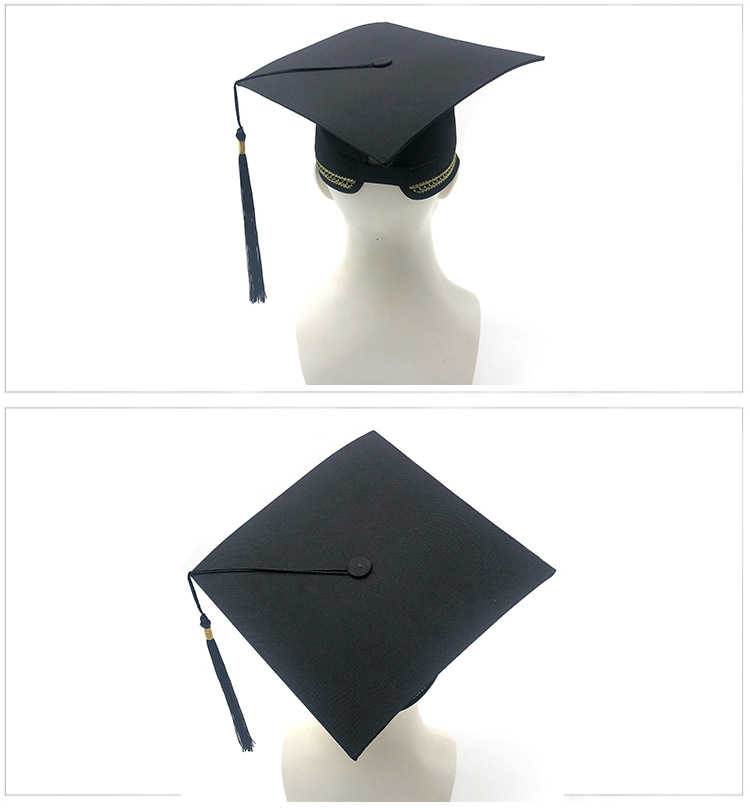 2021流苏博士帽大学毕业典礼帽硕士帽儿童学位表演帽印字