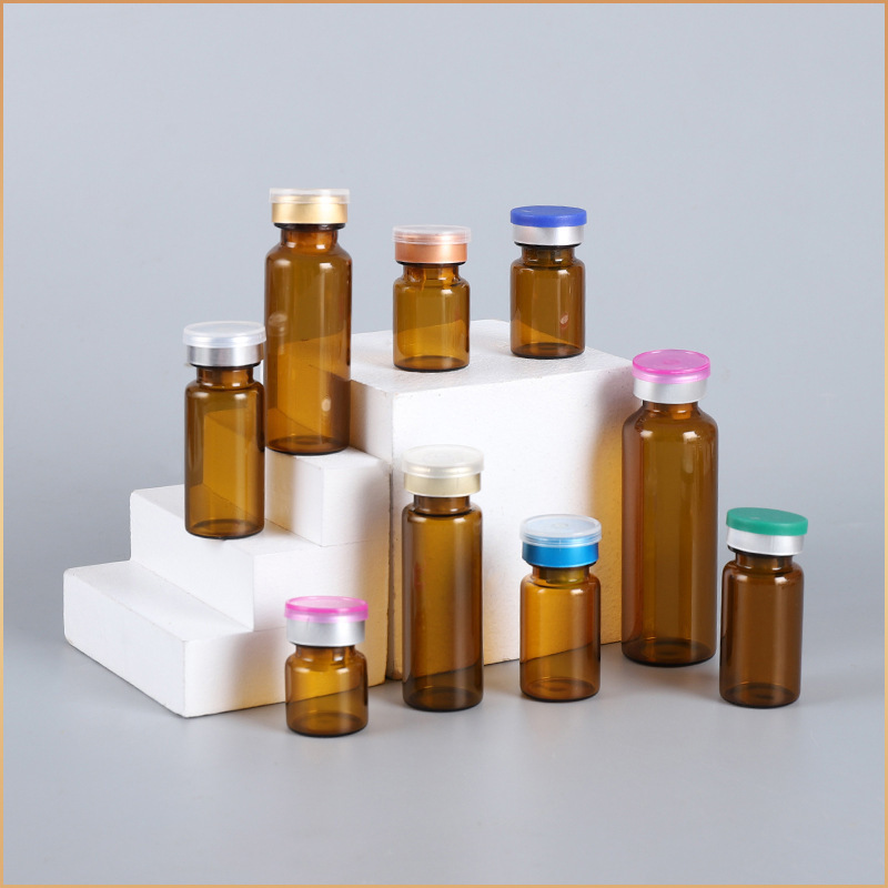 批发3ml5ml透明西林瓶6毫升7ml 8ml棕色冻干粉瓶10ml琥珀茶色安瓶