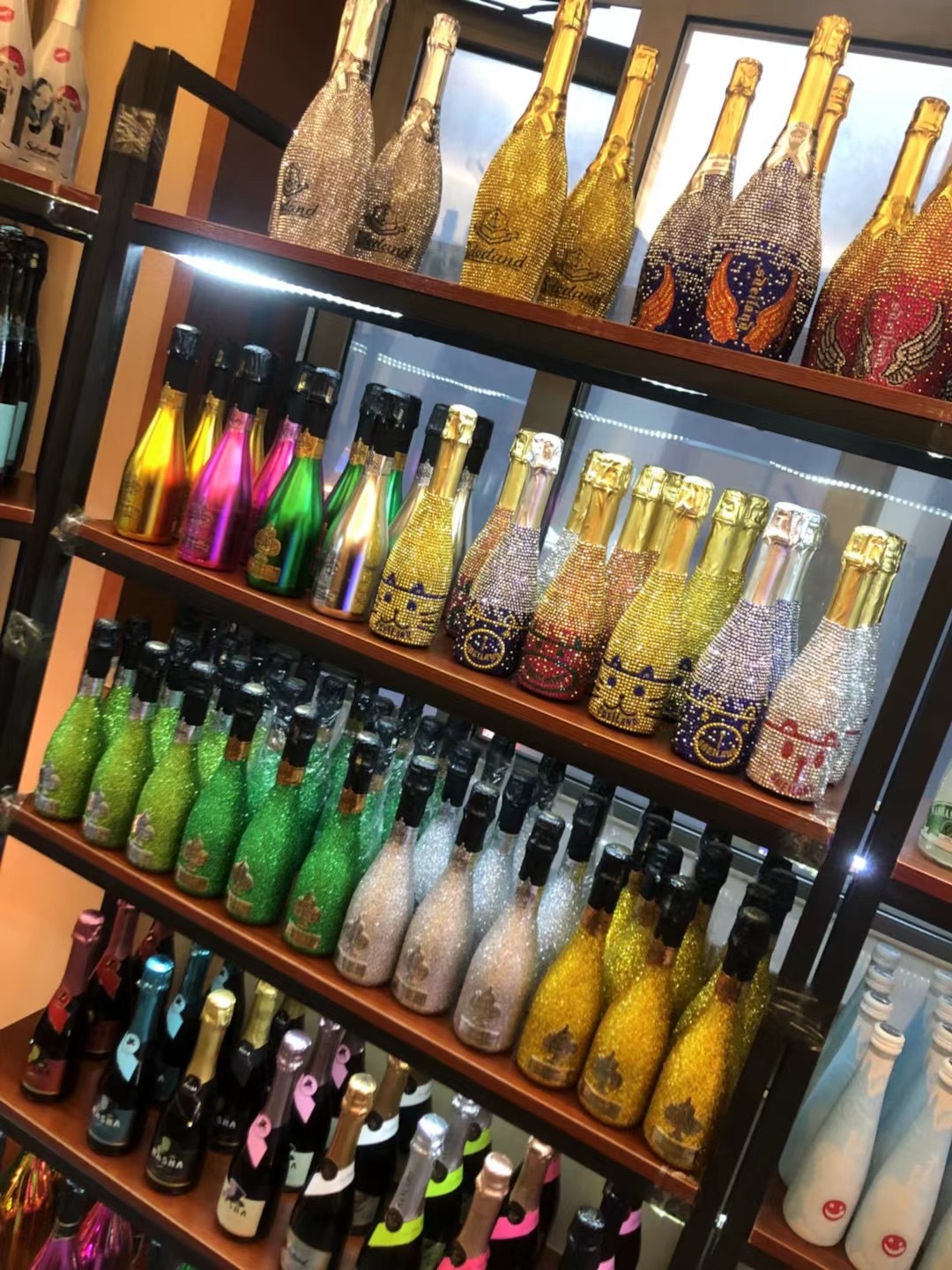 香槟起泡酒梦之语气泡酒黑桃a夜场ktv750ml配制酒无醇找师