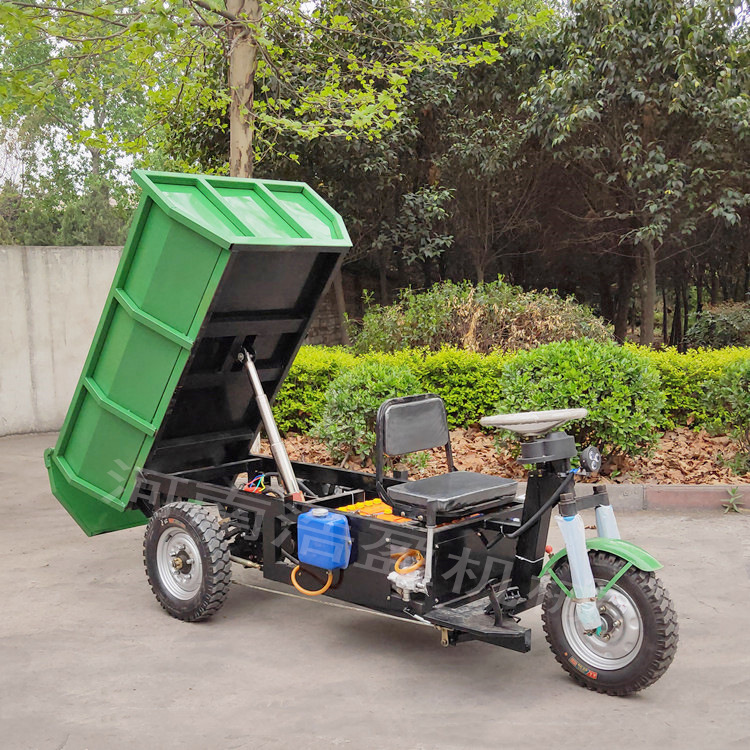 现货销售电动工程翻斗车 u型电动自卸车 建筑工地电动砂浆车价格