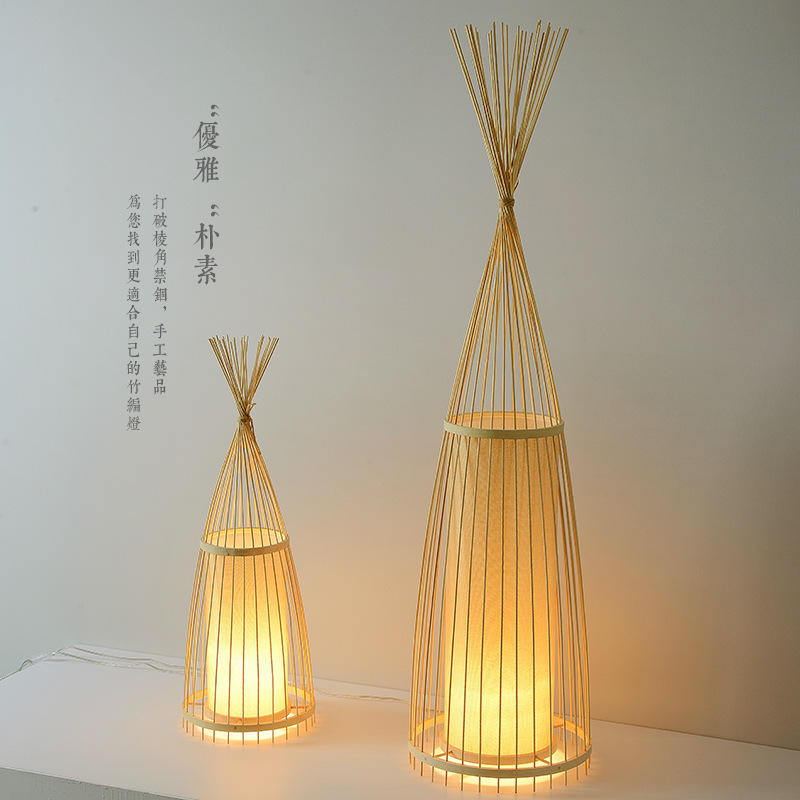 竹制灯具设计图片