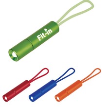 厂家宁海英达LED铝合金礼品mini钥匙扣迷你手电筒带硅胶绳