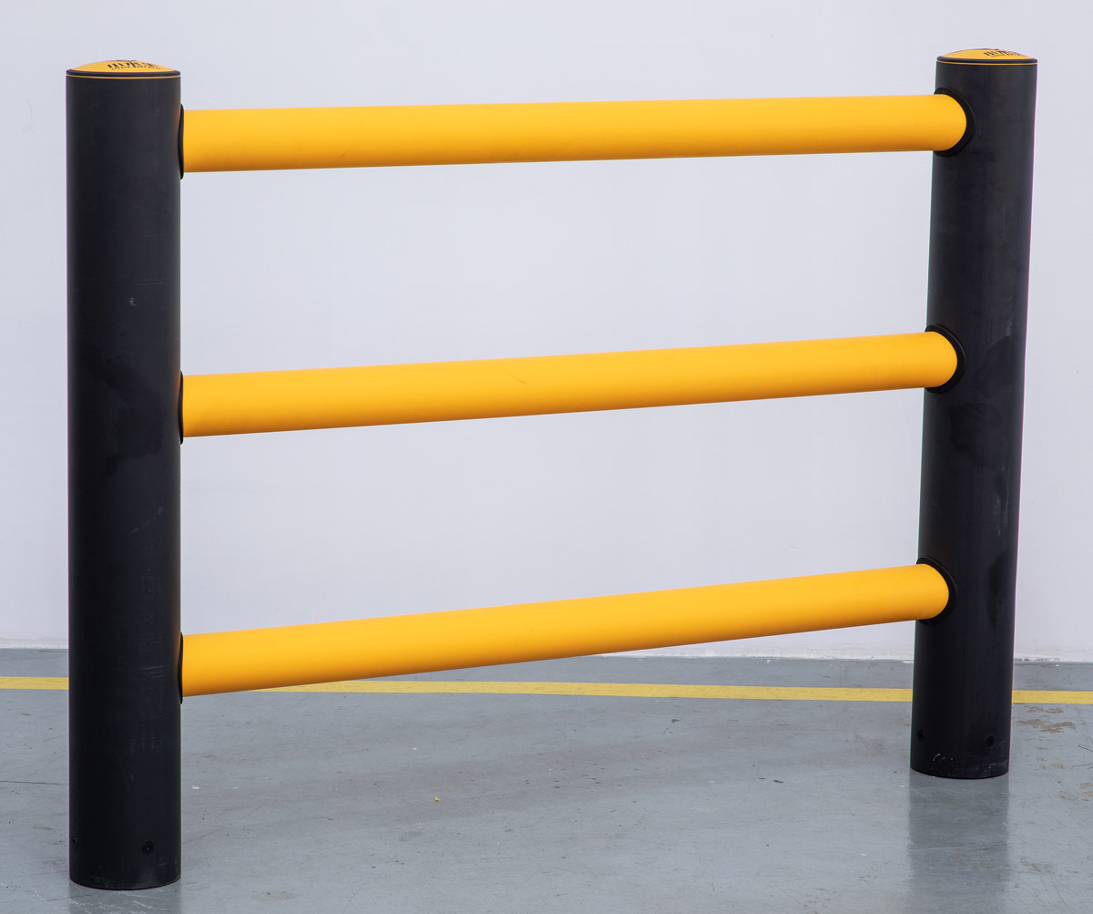 店铺冲量款 小水牛柔性防撞护栏 围栏 柯尼科la三杠道路工业护栏