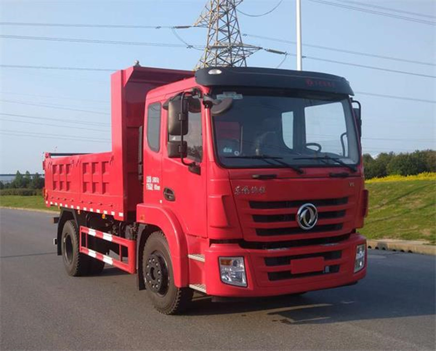 国六东风锦程单桥自卸汽车 东风8吨自卸车图片 砂石料运输车视频