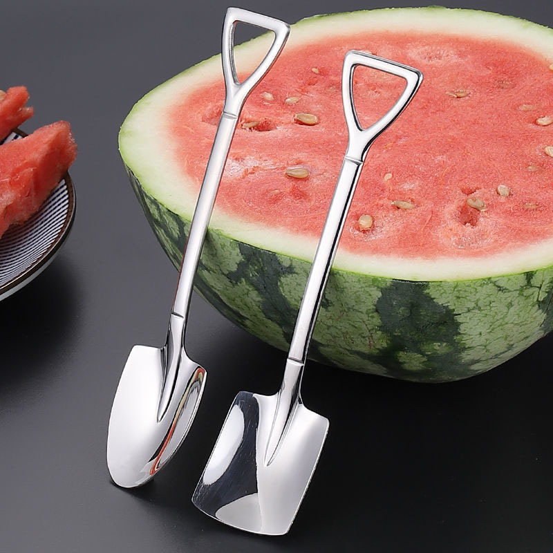 Watermelon Spoon Shovel Spoon Creative Cute Small Spoon Household Eating Watermelon Shovel Dessert Internet Sensation Spoon Wholesale