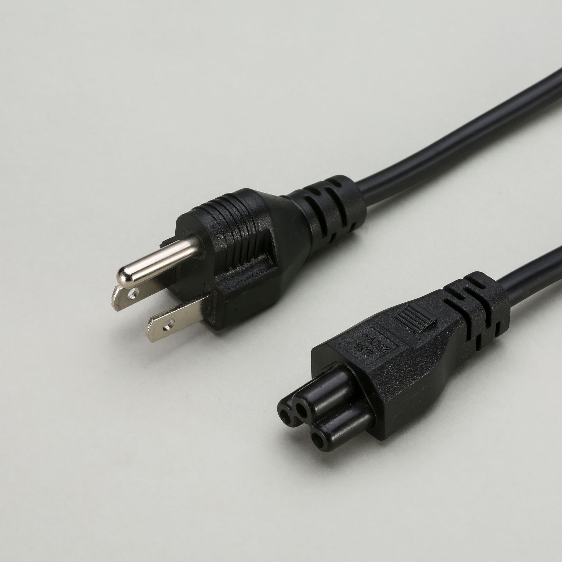 美式三插电源线厂家直销美规三芯梅花尾联想戴尔笔记本电源线