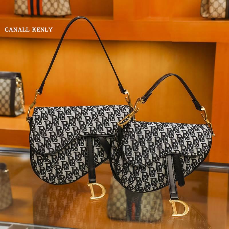 迪奥dior高品质d家新款老花马鞍包宽带单肩手提包大牌女包bags