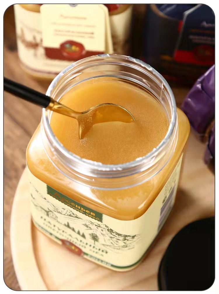 俄罗斯进口蜂蜜 俄蜜源小蜜蜂椴树蜜百花蜜葵花蜜刺五加蜜荞麦蜜