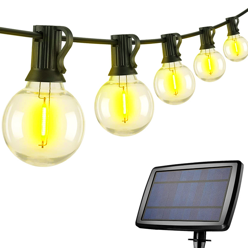 G40 Solar String Lights in use
