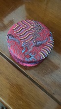 织锦缎海水纹圆形盒