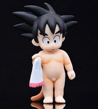 动漫七龙珠 童年小悟空 洗澡悟空 孙悟空 车载公仔手办模型