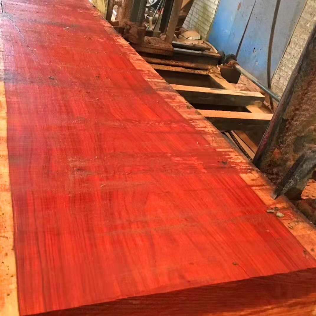 批发直供红花梨原木方料板材拼板fsc国际认证