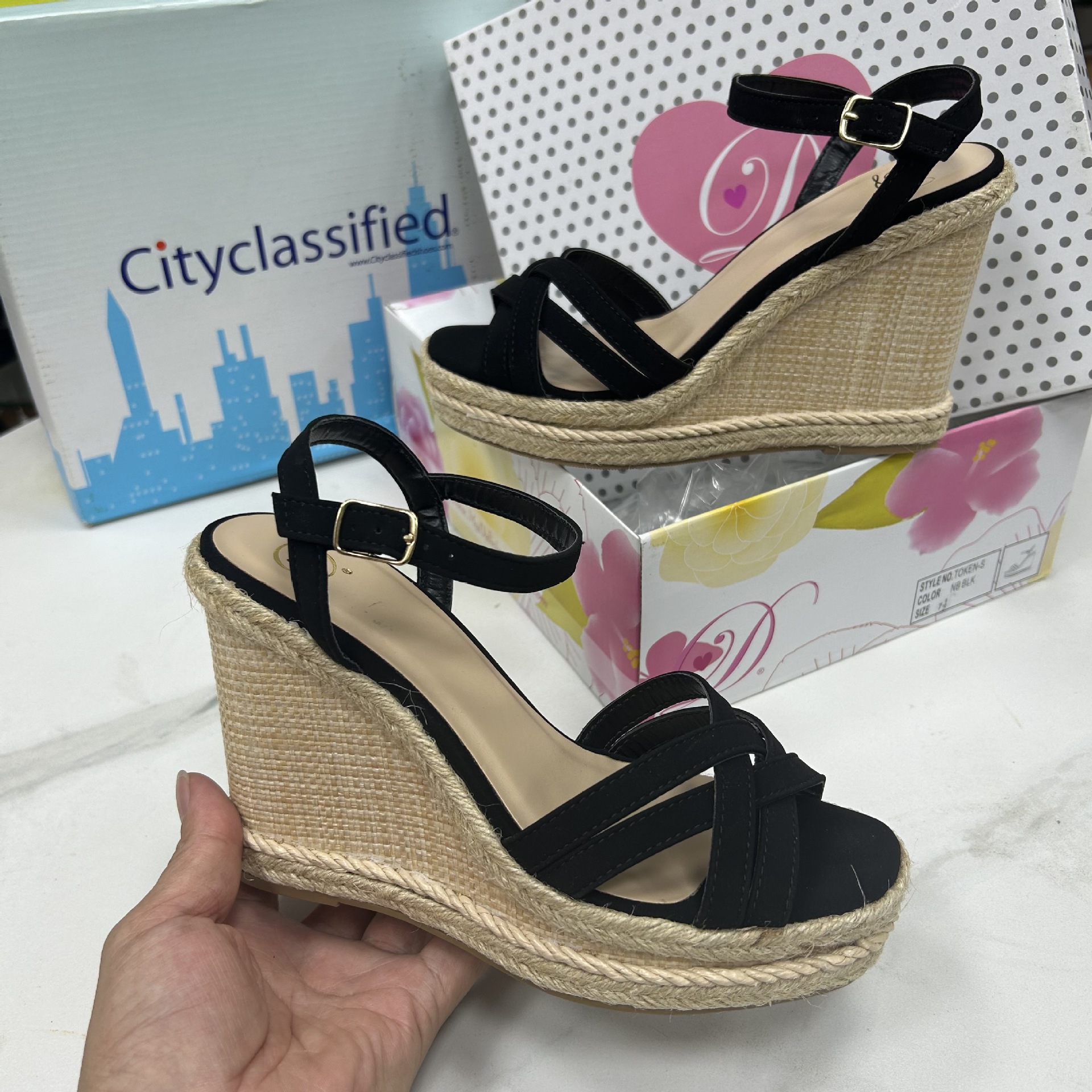 外贸原单时尚坡跟高跟12cm 前防水台3cm-阿里巴巴