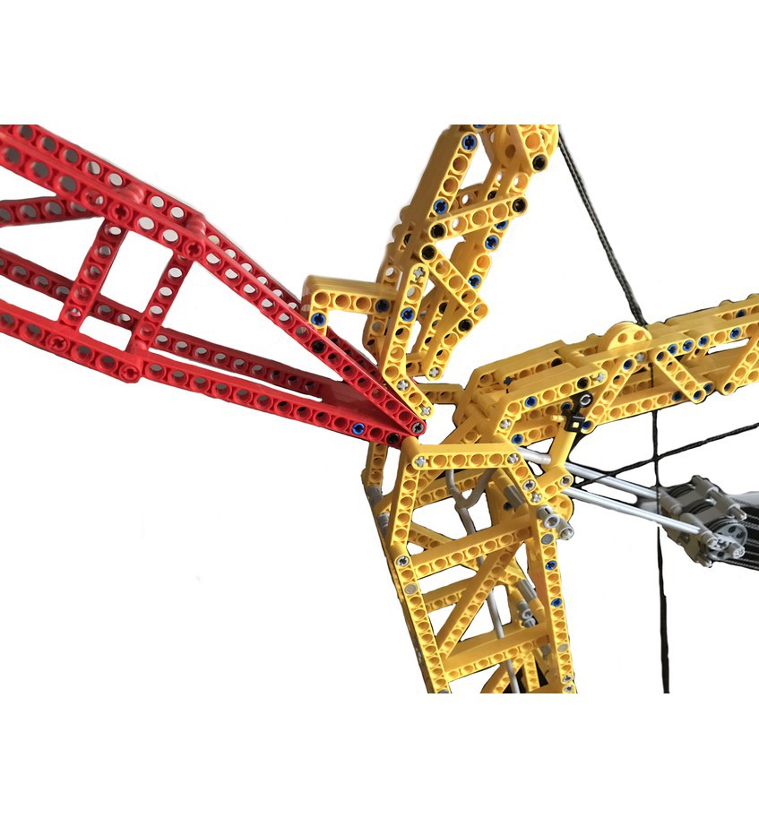 国产积木兼容乐高 利勃海尔11000履带式起重机 吊车电动moc-18838