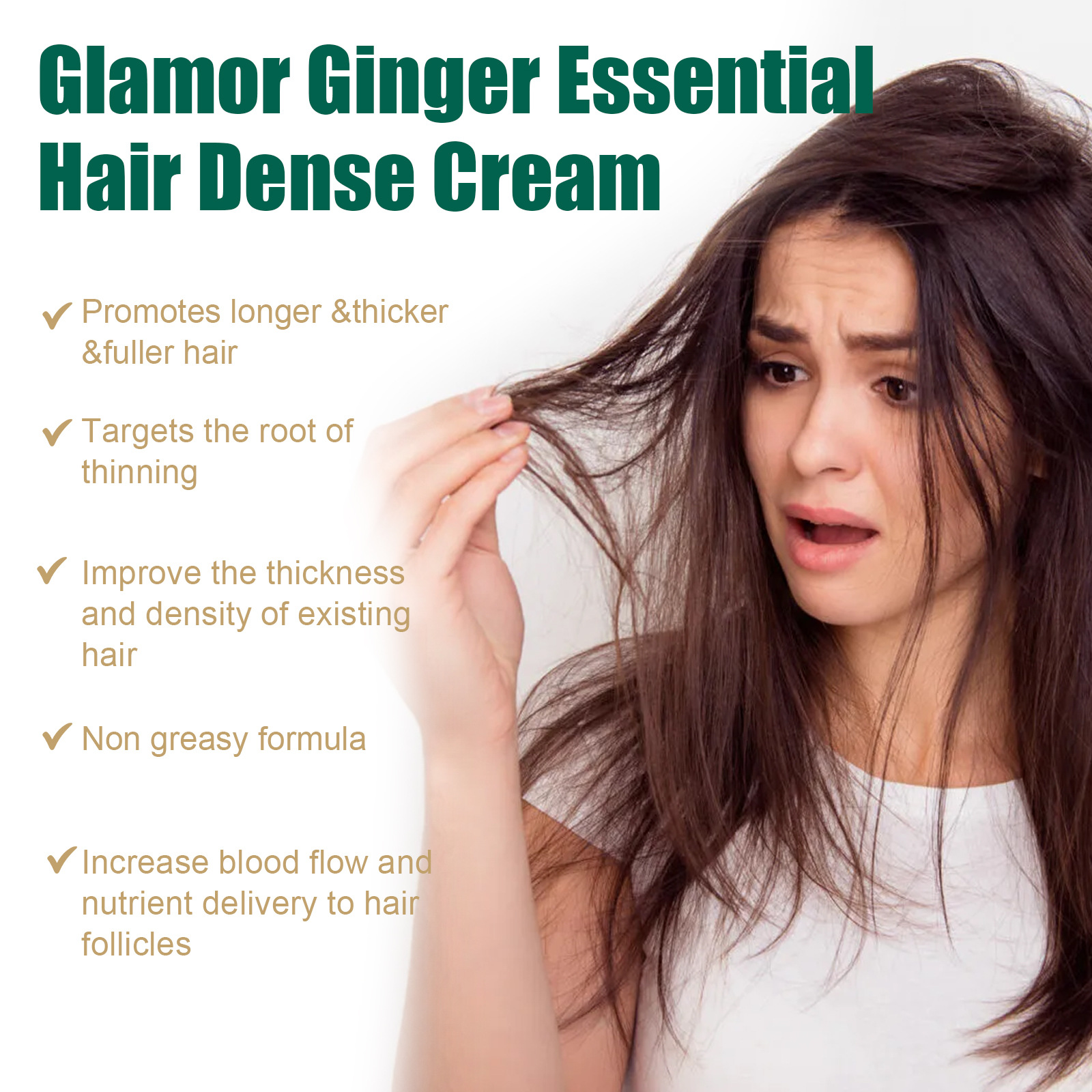 Jaysuing Ginger Dense Hair Essential Oil Cream