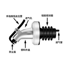 JB16倒油嘴油瓶嘴不滴漏导流调料瓶硅胶塞橄榄油瓶塞瓶盖酒瓶塞瓶