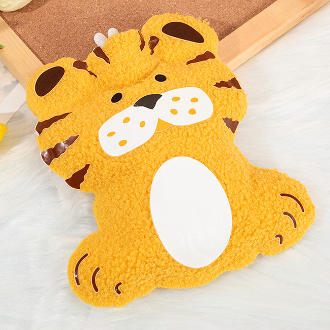 Winter New Cartoon Plush Hot Water Injection Bag Mini-Portable Teddy Plush Hand Warmer Student Cute Heating Pad