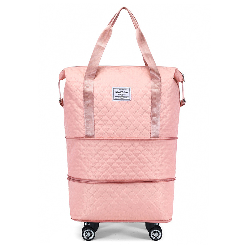 diamond travel bag universal wheel luggage bag maternity package wet and dry separation package fitness yoga bag trolley bag