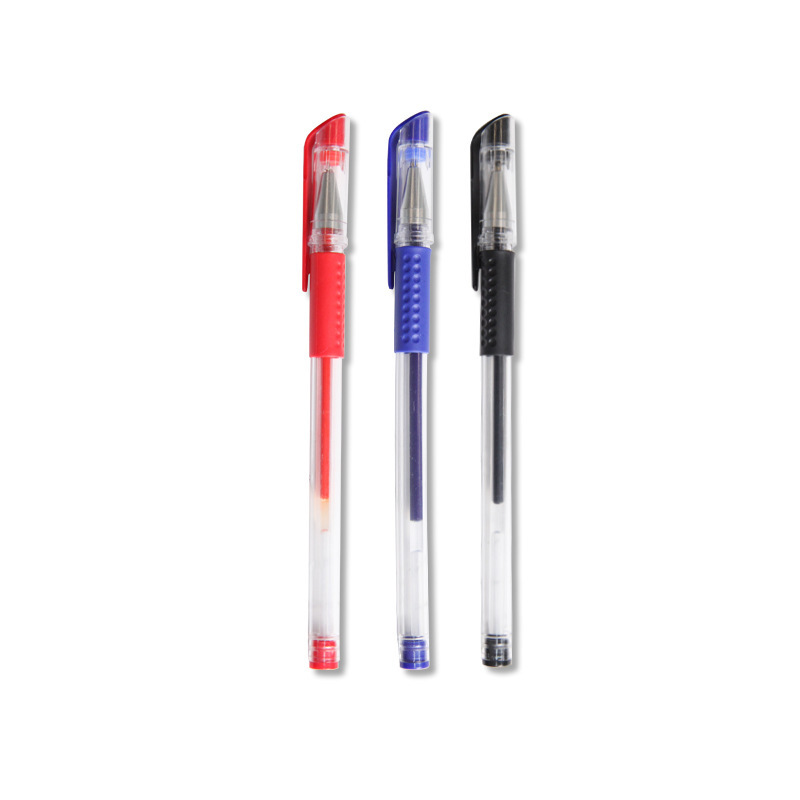 0.5 Bullet European Standard Gel Pen Student Signature Pen Three Colors Gel Pen Carbon Ball Pen Office Stationery Wholesale