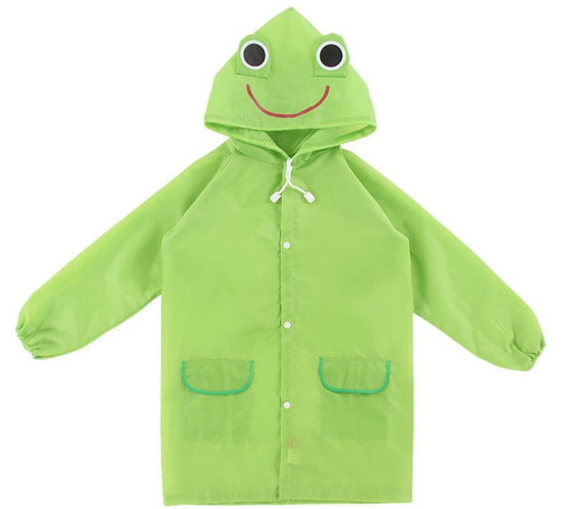 加厚红色儿童雨衣雨披卡通动物造型雨具印刷logo
