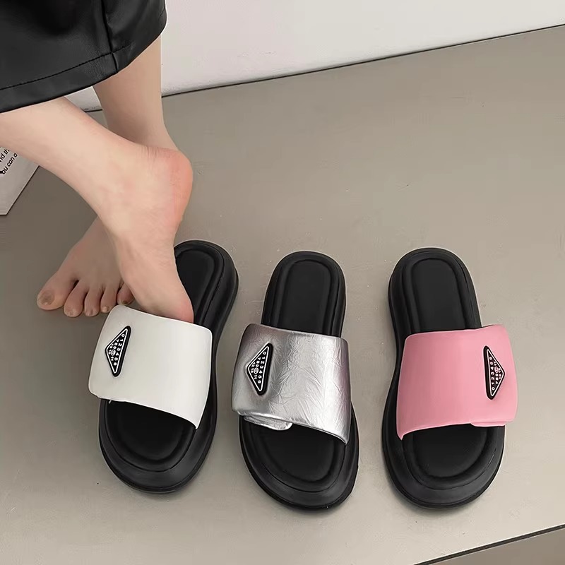 绝美凉拖鞋外穿时尚夏季厚底踩死感泰国半托海边沙滩负跟鞋拖鞋女