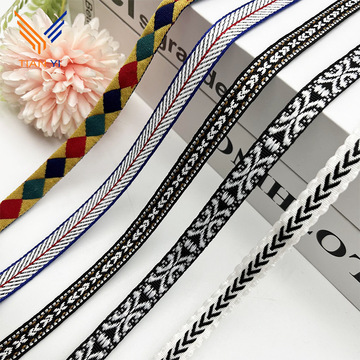 1cm民族风提花织带批发彩色帽子装饰家纺包边带服装辅料现货清仓