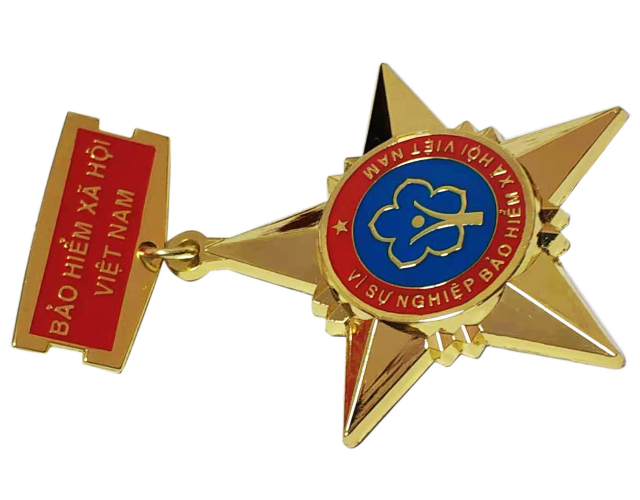 越南五角星 军徽 上下片五角星吊饰 八一五角星奖章五角荣誉奖章