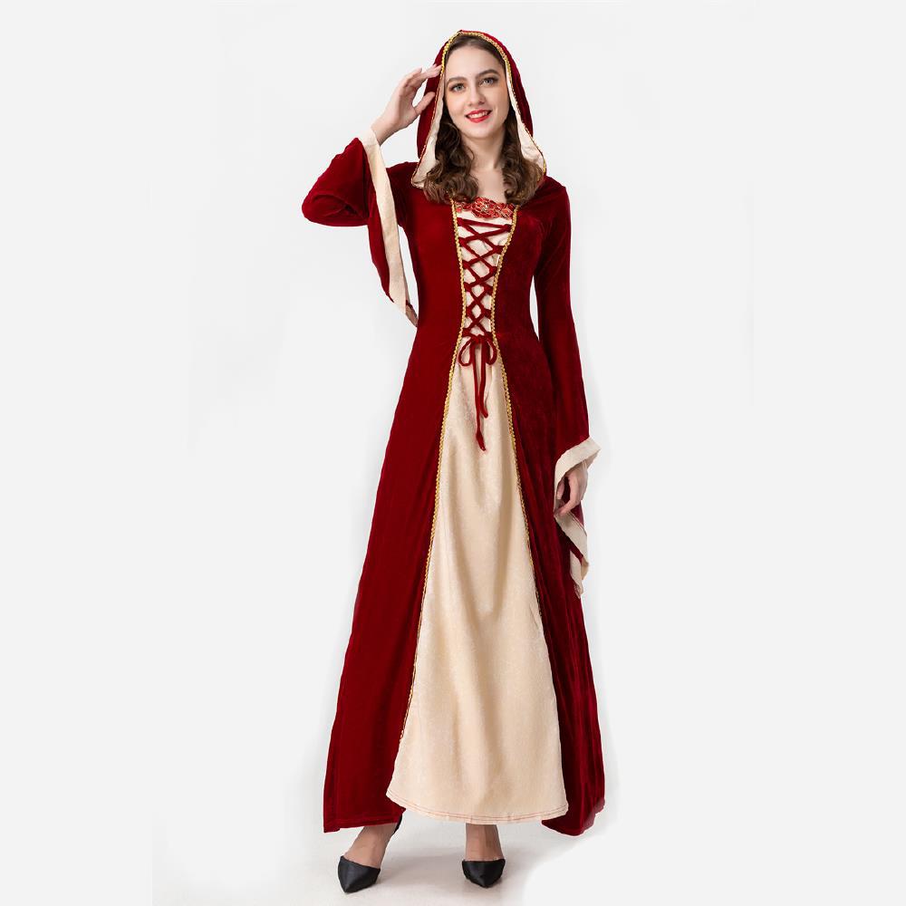 新款贵族长袍宫廷装欧美游戏制服宫廷长袍角色扮演化妆舞会服装