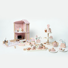 白桃芝士全系列玩具套装下午茶甜品蛋糕娃娃屋儿童摆件木制玩具