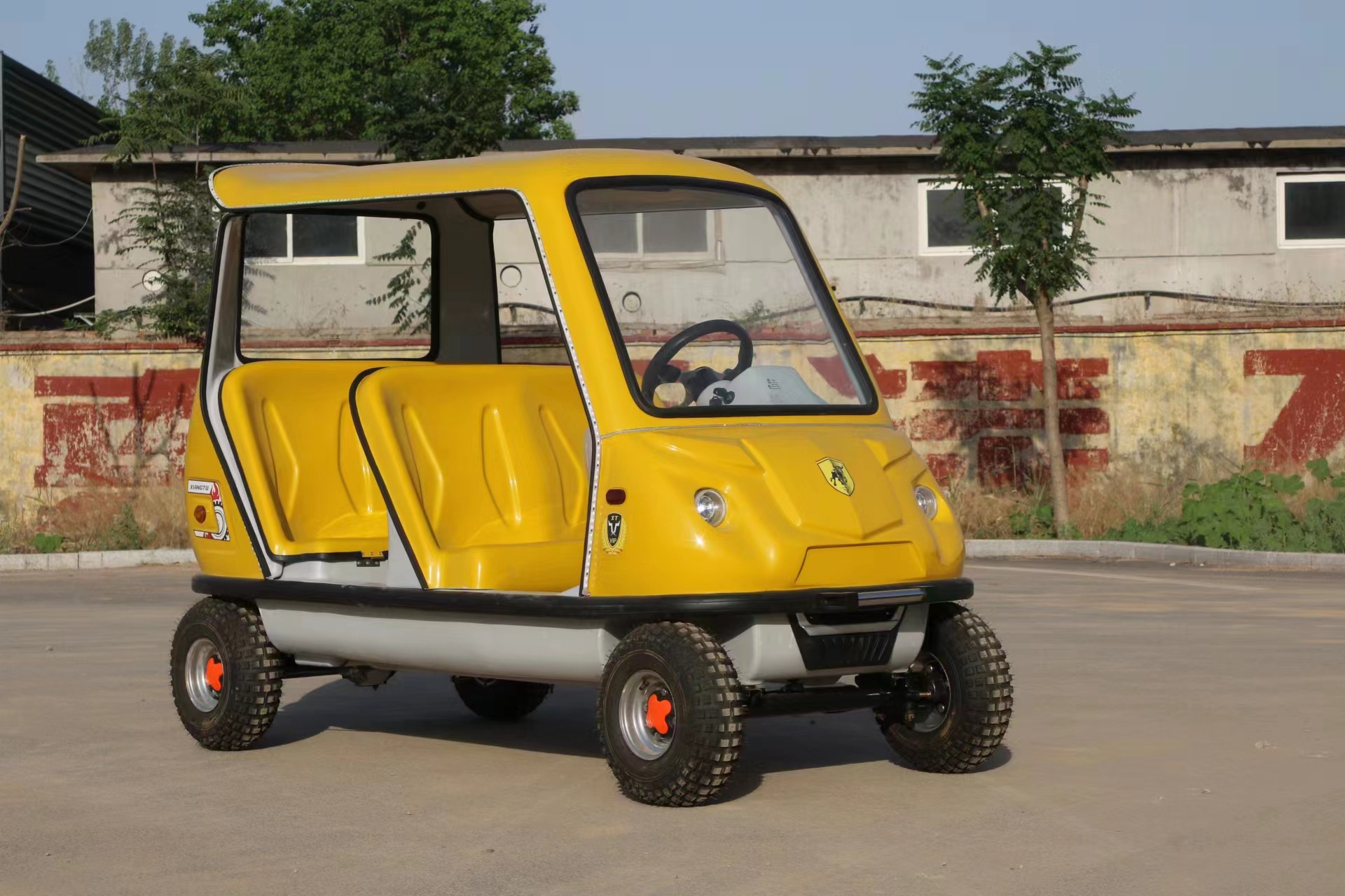 景区观光车代步车动物园游乐场观景卡通车双人亲子电动观光车