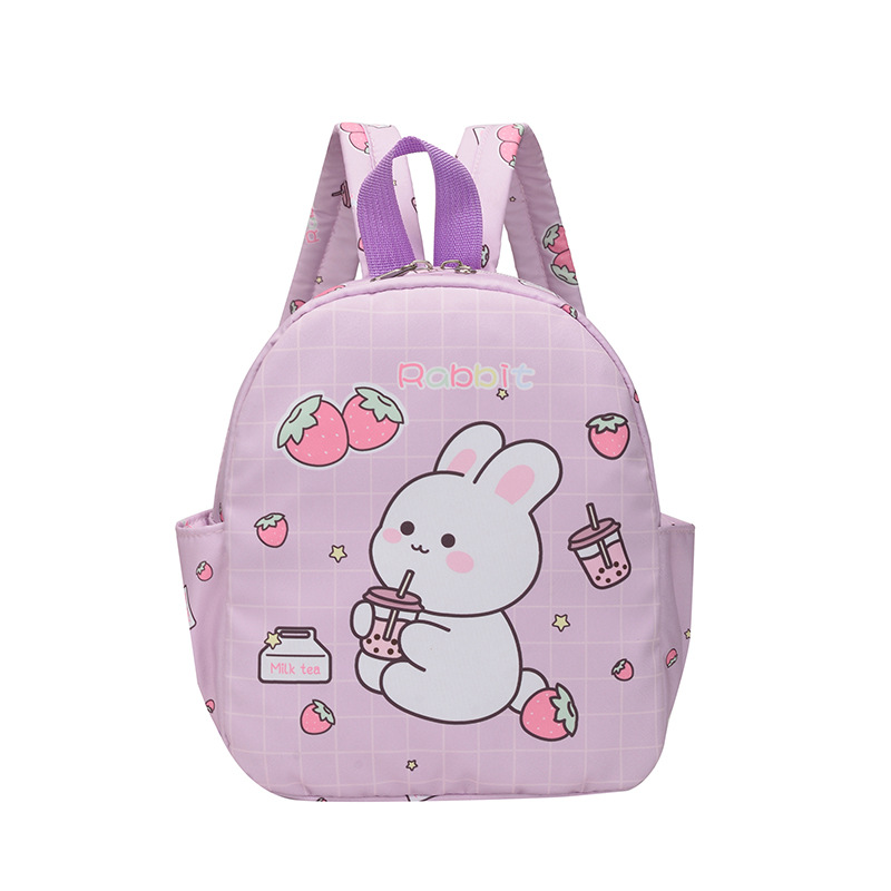 Cute Rabbit Cartoon Children's Backpack Wholesale Outdoor Kindergarten Lightweight Cute Children Kindergarten Backpack Korean