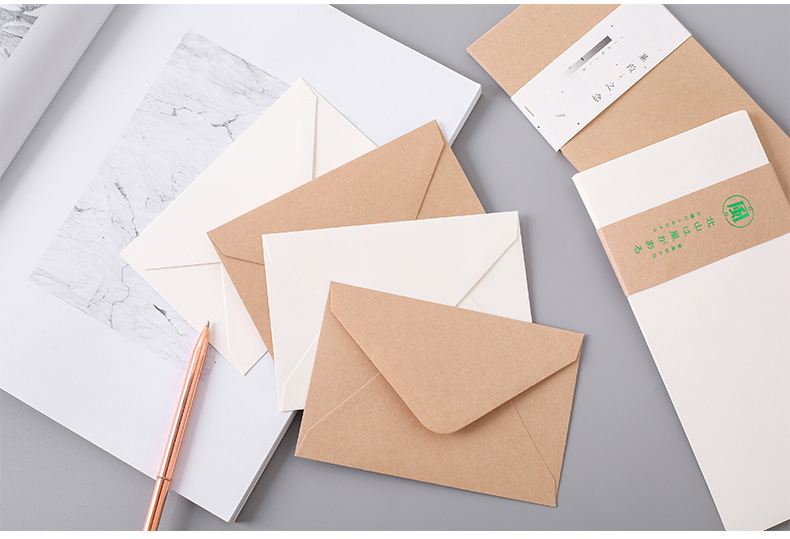 优凡创意简约信封 复古西式牛皮纸信封 请柬邀请函牛皮信封袋