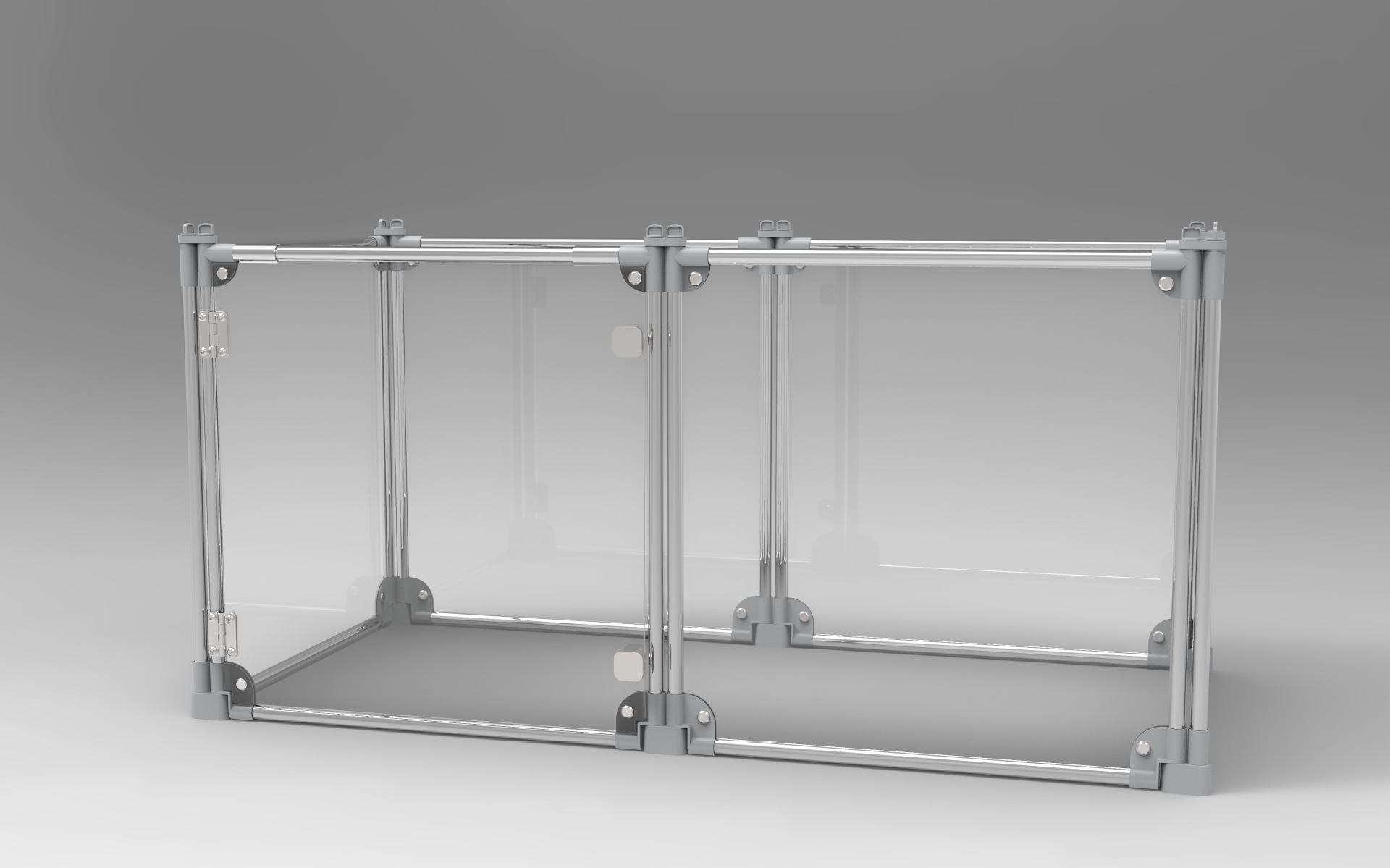 厂家跨境爆款透明折叠宠物围栏dog fence亚克力pc pet pen