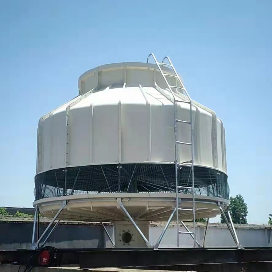 (圆形冷却塔)快速降温玻璃钢小型冷却塔快读降温注塑化工凉水塔
