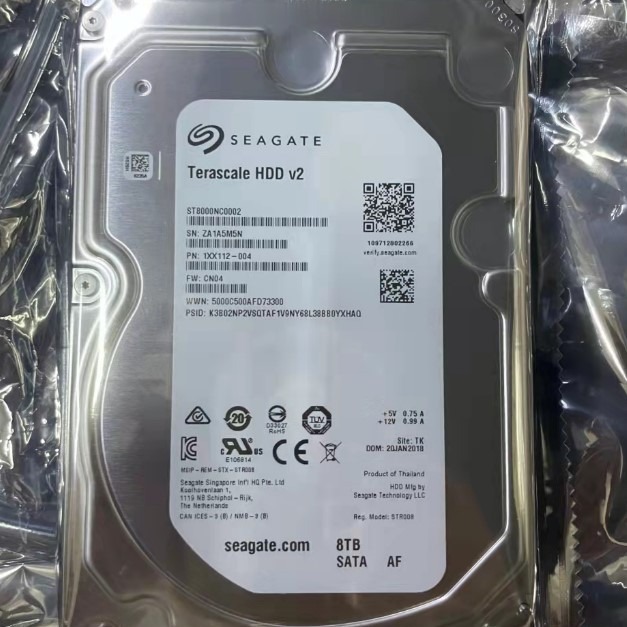 硬盘希/捷8tb企业级硬盘8000g台式机家用垂直海康8tb监控安防录像