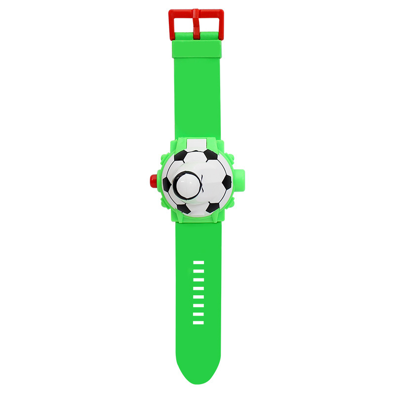 Wholesale and Retail Summer New World Cup Football Children's Projection Watch Boys and Girls Flip Design Electronic Watch