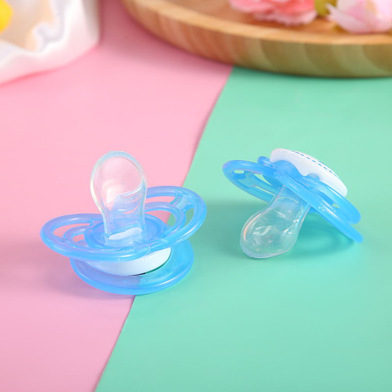 Baby Pacifier Cartoon Portable Printing with Lid Welding Torch Tip Baby Sleeping Silicone Bite-Resistant Safety Baby Pacifier Wholesale