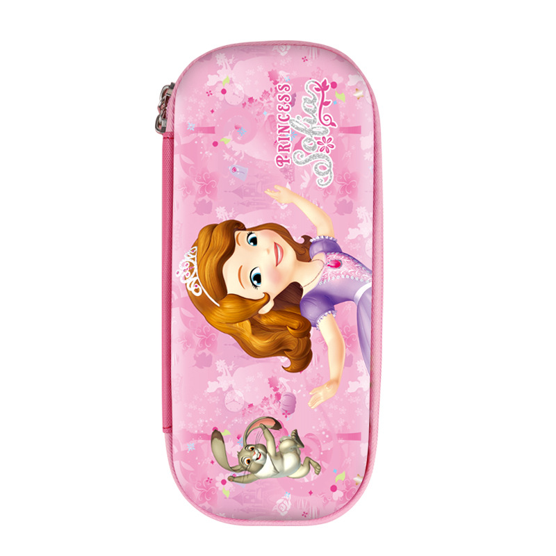 Elementary School Cartoon Children Sofia Ice and Snow Girl Eva Bag Stationery Box Large Capacity Pencil Case Princess Pencil Box