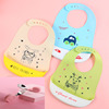 Bib baby waterproof baby Having dinner Bib suit children waterproof Rice pocket Infants silica gel Bibs