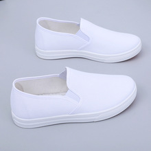 护士鞋女白色平底防滑休闲鞋轻便舒适美容鞋小白鞋单鞋老北京布鞋